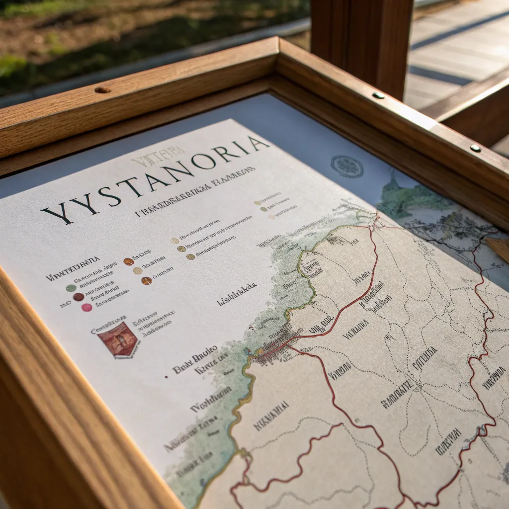 Map showing location of VYSTANORIA